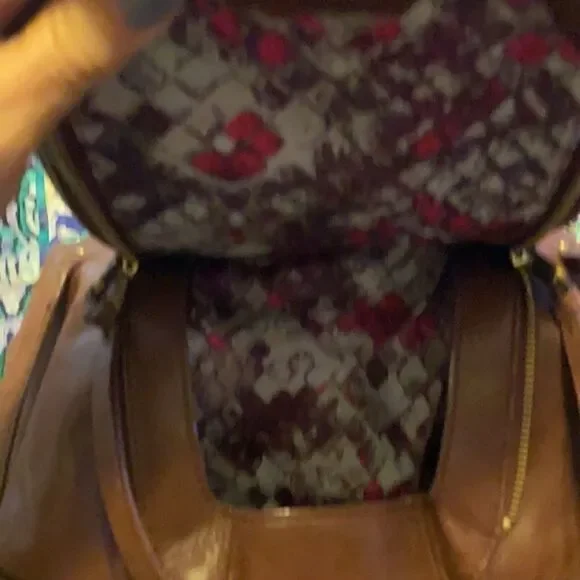 Brown leather bag - Picture 2 of 14